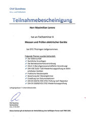 Messen und Prüfen elektrischer Geräte